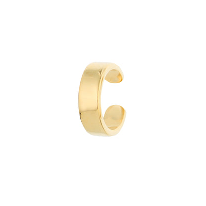 14K Yellow Gold Flat Ear Cuff