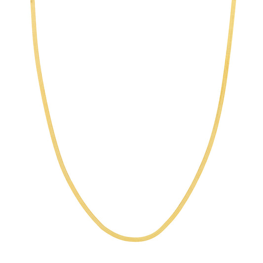 14K Yellow Gold Mini Herringbone Chain