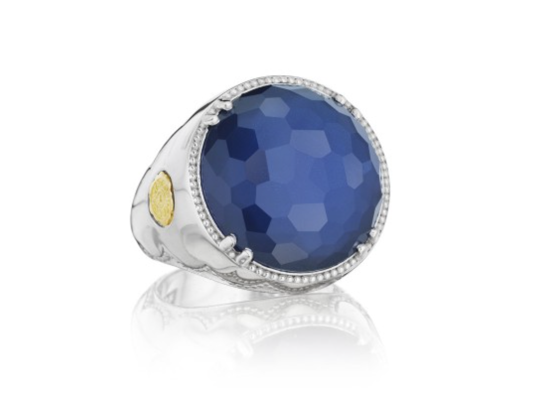 TACORI Sterling Silver Blue Quartz/Hematite Ring