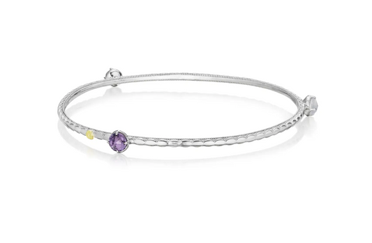 TACORI Sterling Silver Trio Gemstone Bangle