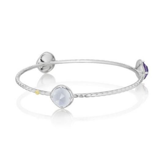 TACORI Sterling Silver Trio Gemstone Bangle