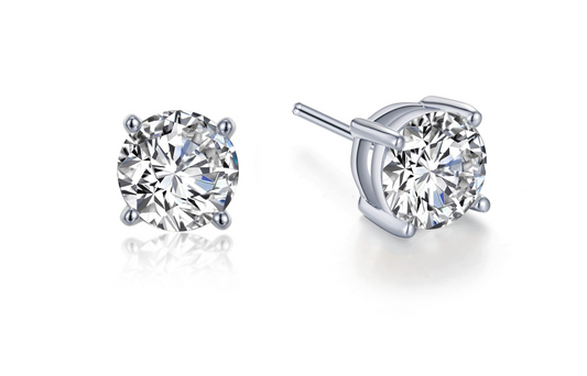 LAFONN | Sterling Silver/Platinum Bonded Simulated Diamond Studs