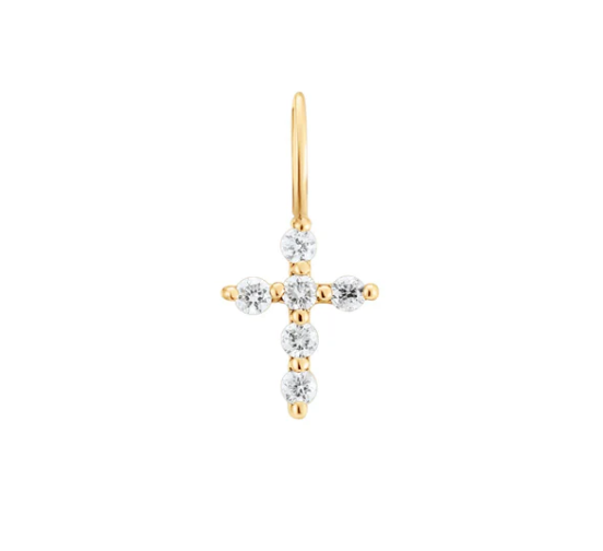 GRACE | Diamond Cross Charm