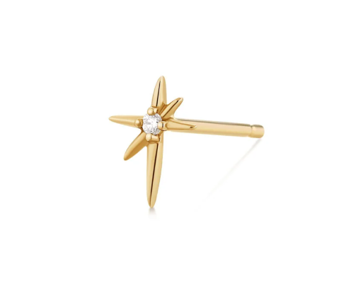 STAR | 14kyg Diamond Starburst Stud