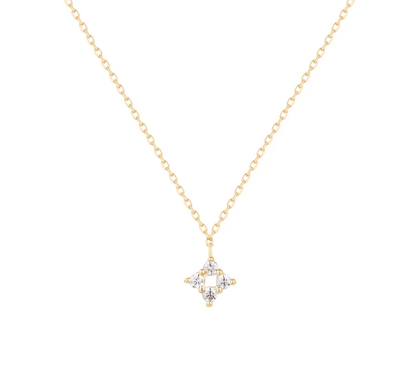 LEANNE | 14K Yellow Gold Diamond Necklace