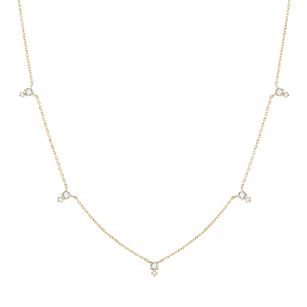 SOLENE | 14K Yellow Gold Lab Grown Diamond Necklace