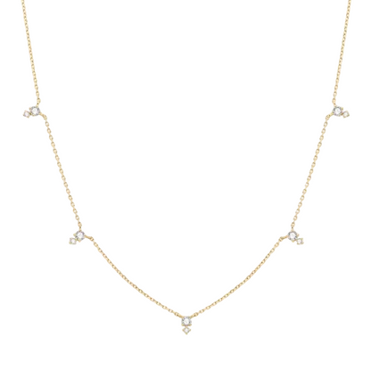 SOLENE | 14K Yellow Gold Lab Grown Diamond Necklace
