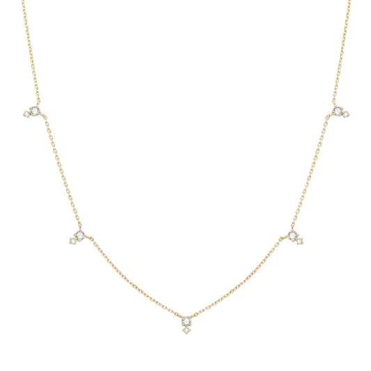 SOLENE | 14K Yellow Gold Lab Grown Diamond Necklace