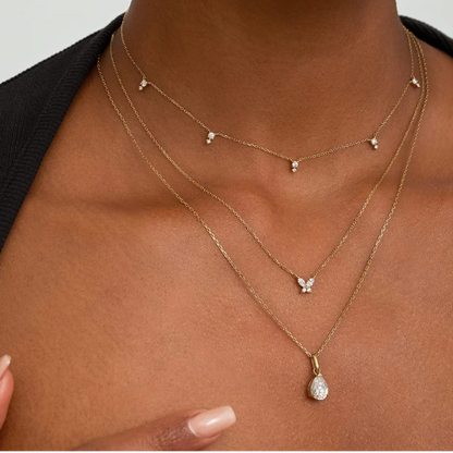 SOLENE | 14K Yellow Gold Lab Grown Diamond Necklace