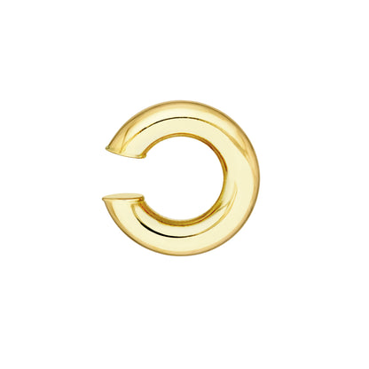 14K Yellow Gold Puffed Ear Cuff