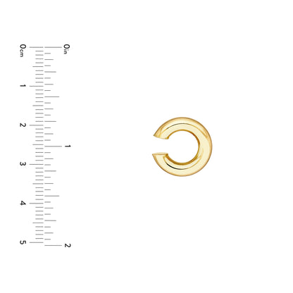 14K Yellow Gold Puffed Ear Cuff