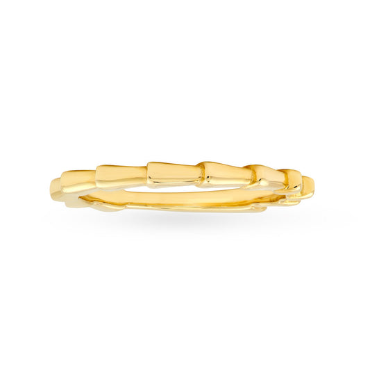 14K Yellow Gold Scale Band