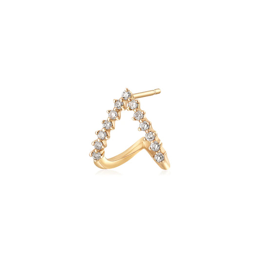 ASPIRE | 14K Yellow Gold Diamond Earring