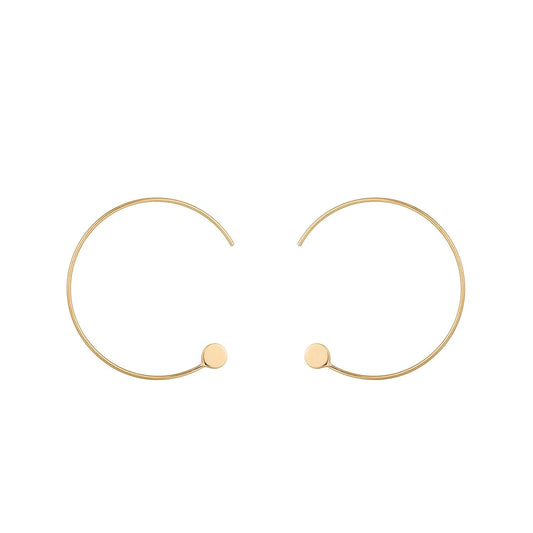 DEBBIE | Seamless Disc Hoops